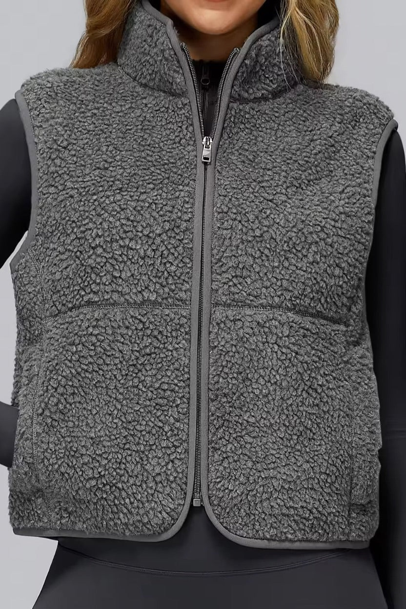 Fleece Zip-Front Vest ANJE REBEL