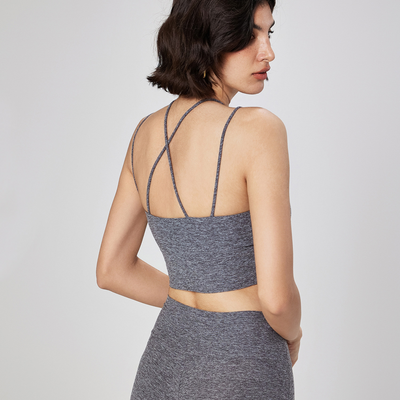 Relaxed Athleisure Straps Cropped Tank Top