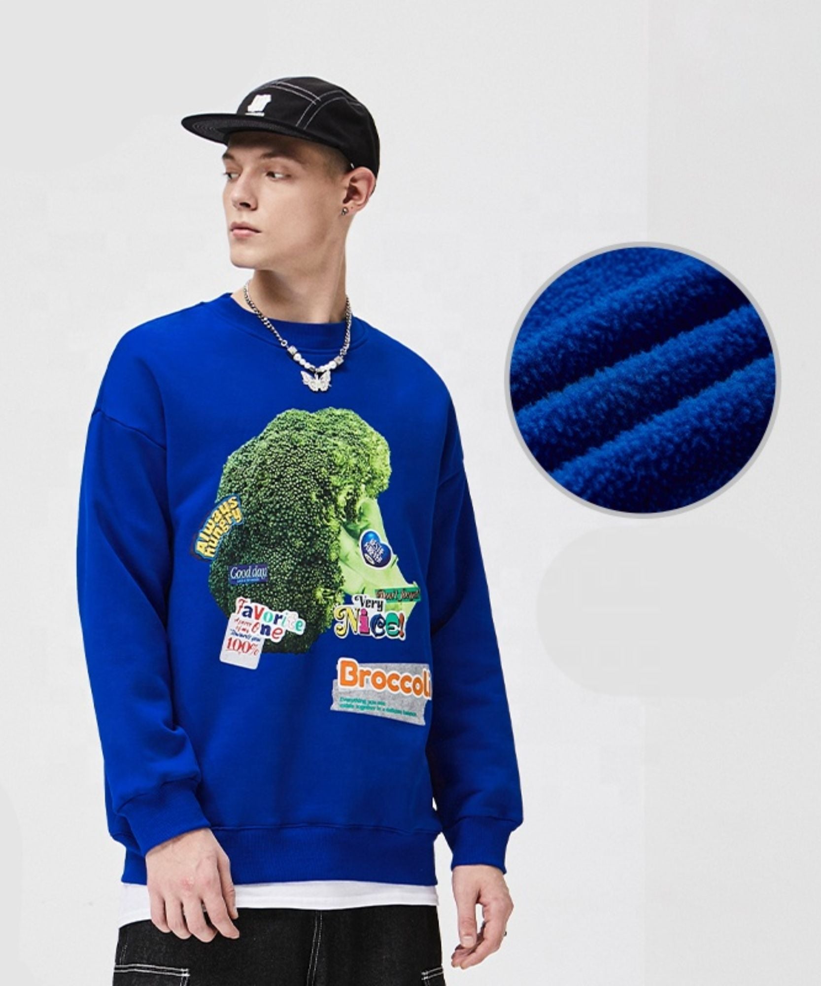 "EAT YOUR VEGGIE" SWEATSHIRT ANJE REBEL