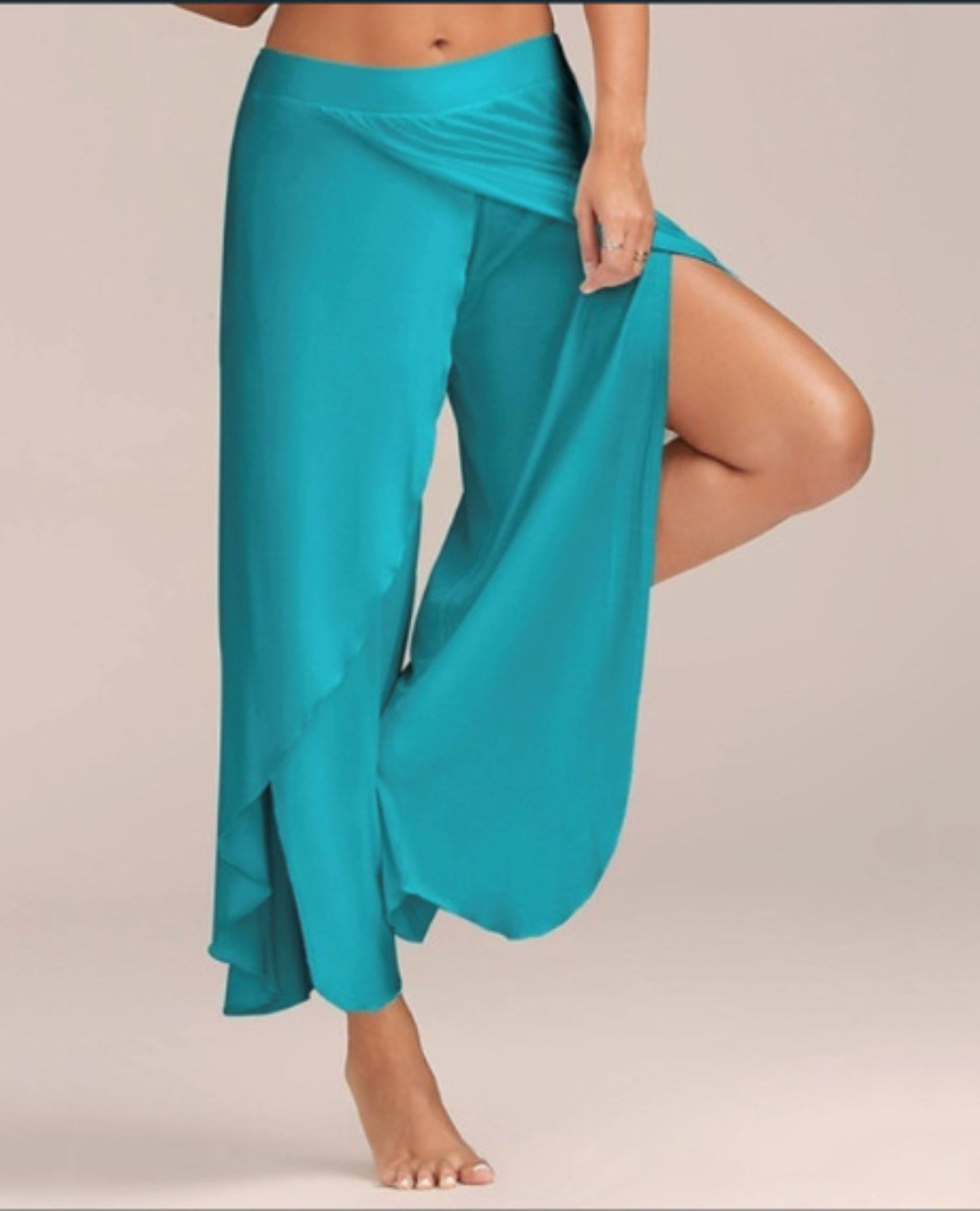 Flowy Yoga Slit Baggy Pants ANJE REBEL