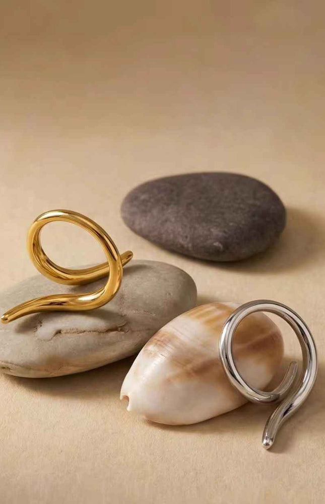 Singular Spiral Handmade Ring