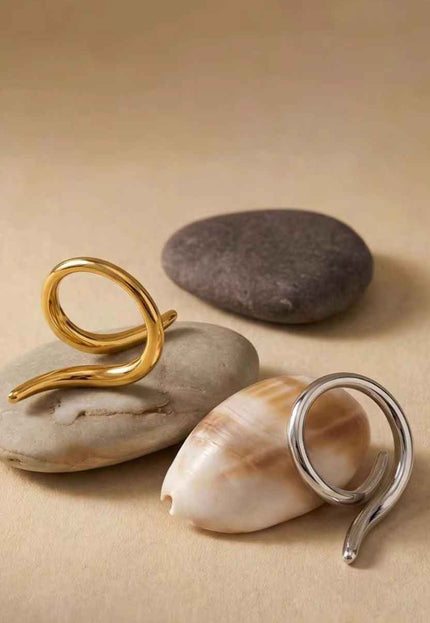 Singular Spiral Handmade Ring