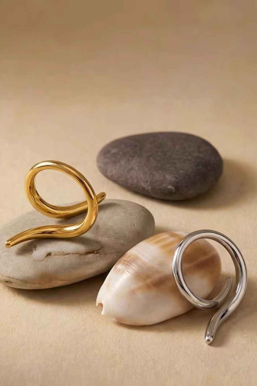 Singular Spiral Handmade Ring