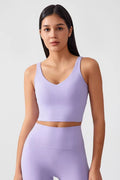 V-Neck Active Cropped Top ANJE REBEL