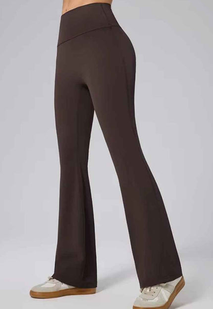SlimFit Flared High-Waist Pants