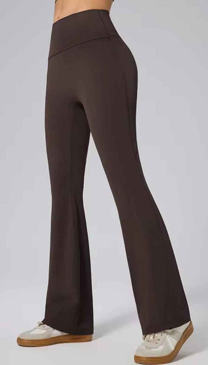 SlimFit Flared High-Waist Pants