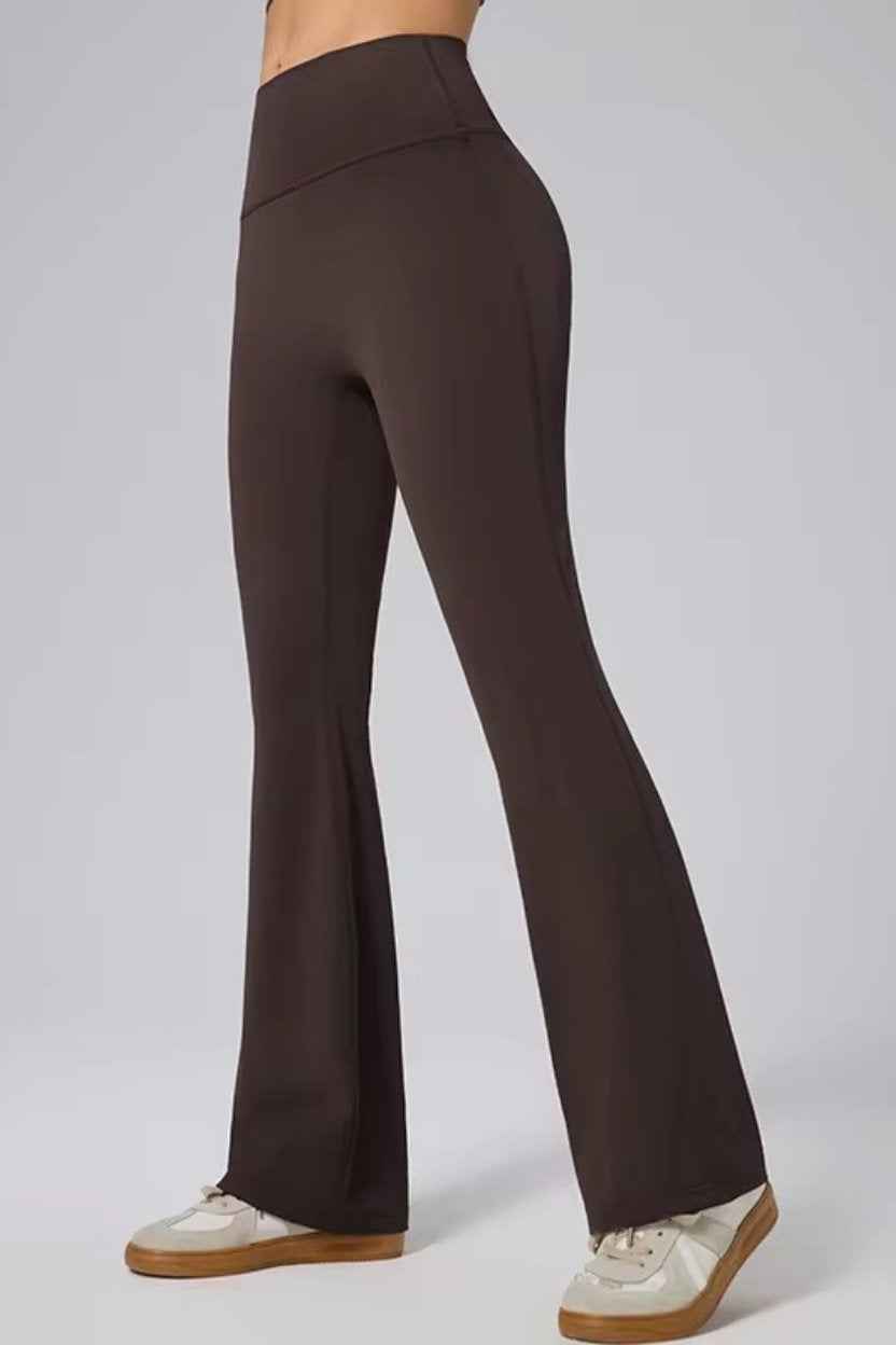 SlimFit Flared High-Waist Pants