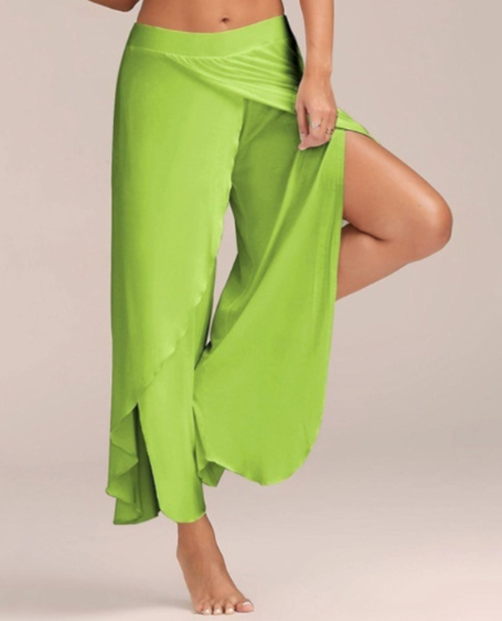 Flowy Yoga Slit Baggy Pants ANJE REBEL