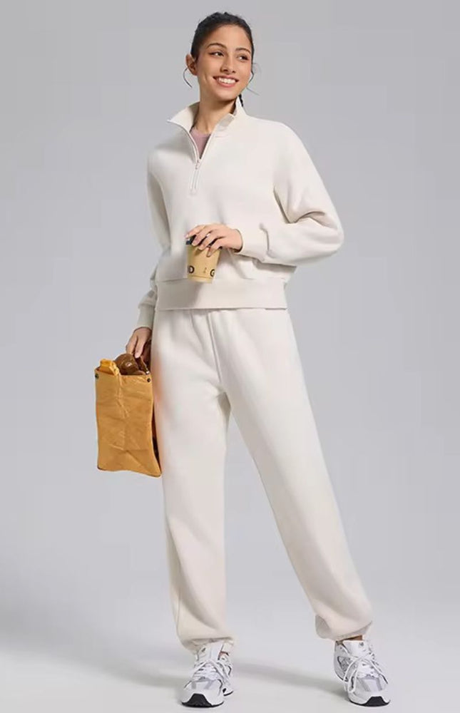 High Collared Half-Zip Sweater ANJE REBEL