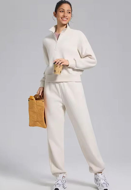 High Collared Half-Zip Sweater ANJE REBEL