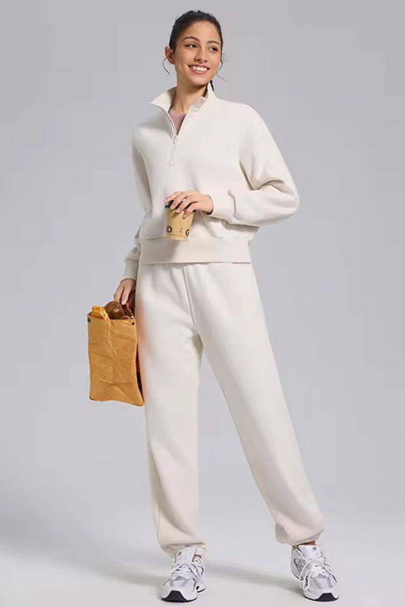 High Collared Half-Zip Sweater ANJE REBEL