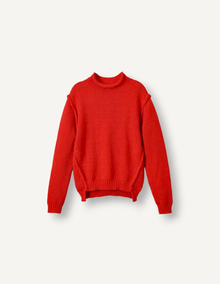 Raw Edge Lightweight Long Sleeves Sweater ANJE REBEL