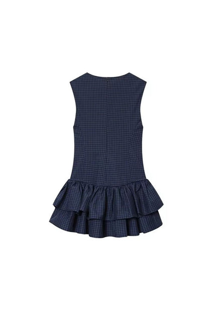 London Plaids Frilly Mini Dress ANJE REBEL