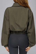 Open-Collar Sports Zip Up Jacket ANJE REBEL