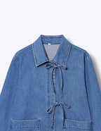 Kimono Front Sash Denim Jacket ANJE REBEL