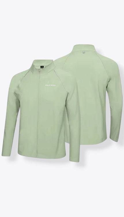 Breathable High Collar Zip Up Jacket ANJE REBEL