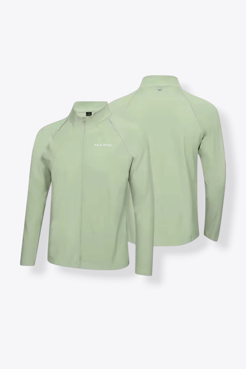 Breathable High Collar Zip Up Jacket ANJE REBEL