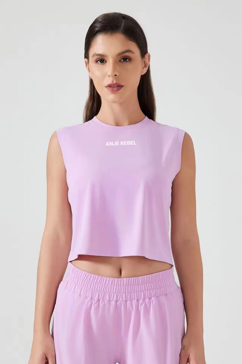 Cool-Touch Loose Fit Cropped Tank Top ANJE REBEL