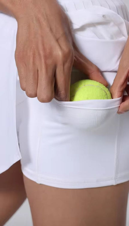 Pleated Tennis Skirt with Pockets ANJE REBEL