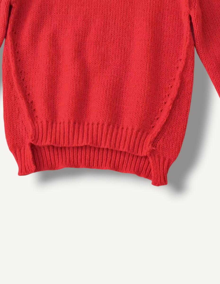Raw Edge Lightweight Long Sleeves Sweater ANJE REBEL