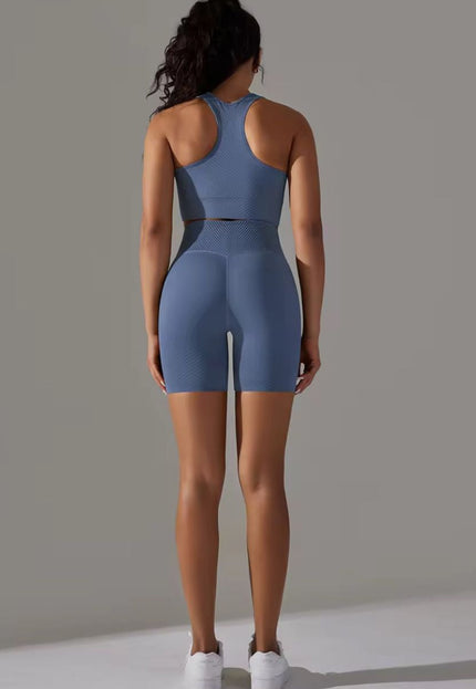 Knitted Supportive Sports Bra and Short Tights Set ANJE REBEL