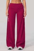 Straight-Cut Foldover Flare Pants ANJE REBEL