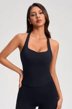 Halter-Neck Racerback Tank Top ANJE REBEL