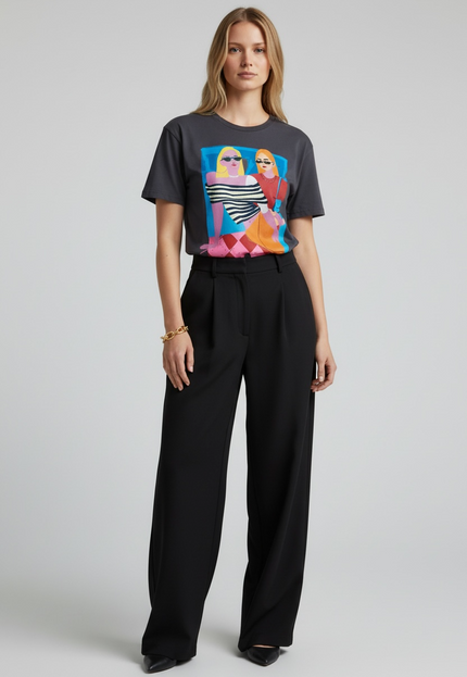 Oxford Barrel-Style Pants ANJE REBEL