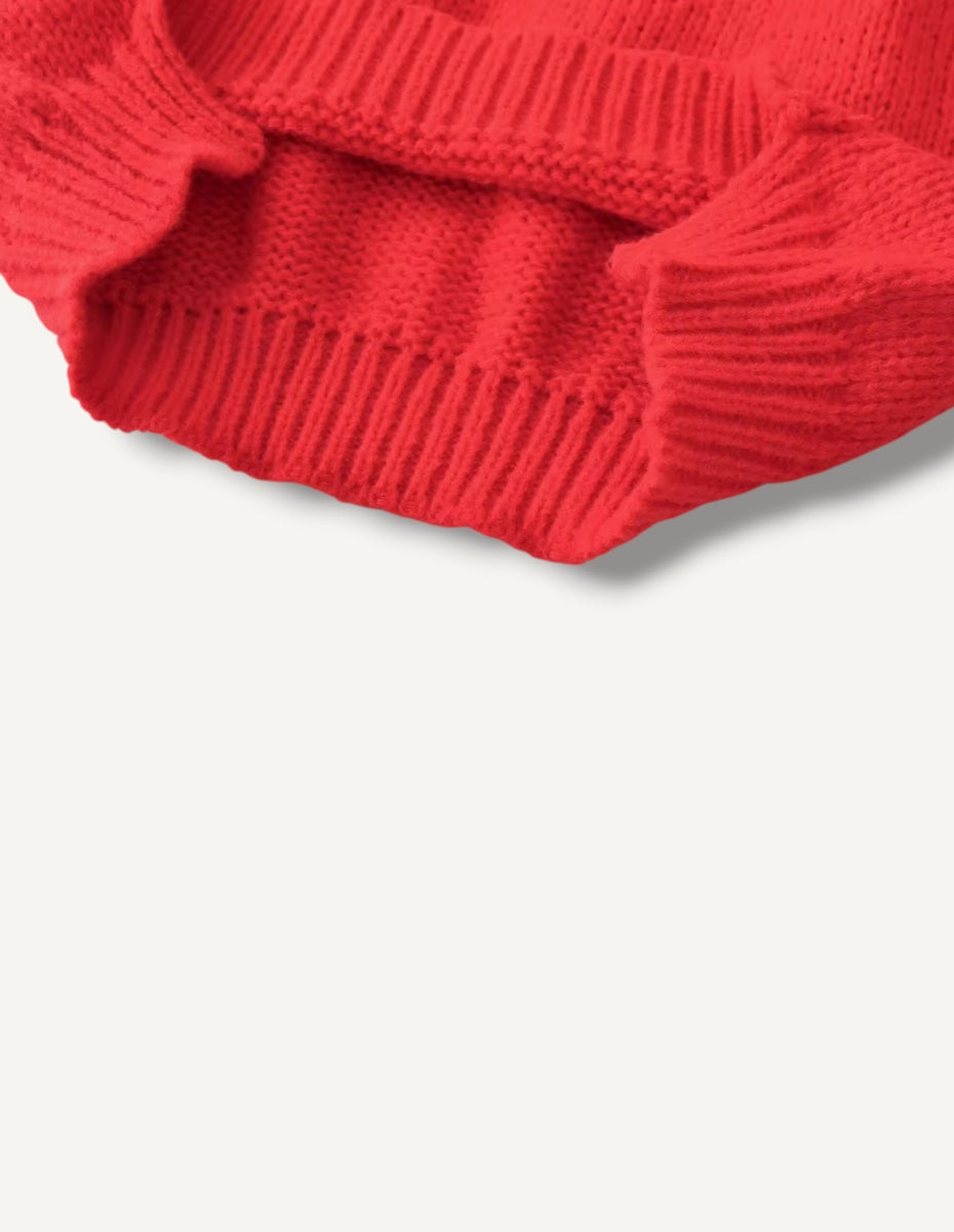 Raw Edge Lightweight Long Sleeves Sweater ANJE REBEL