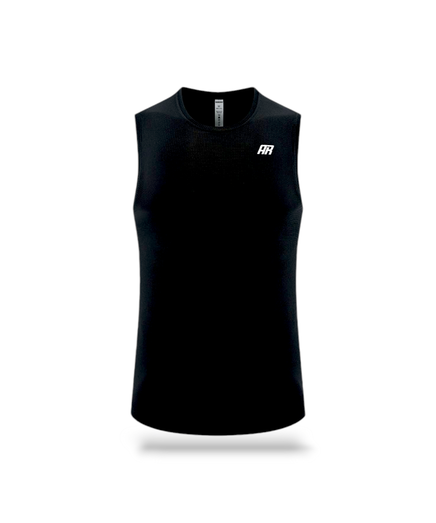 AR Men Muscle Defined Black Tank Top