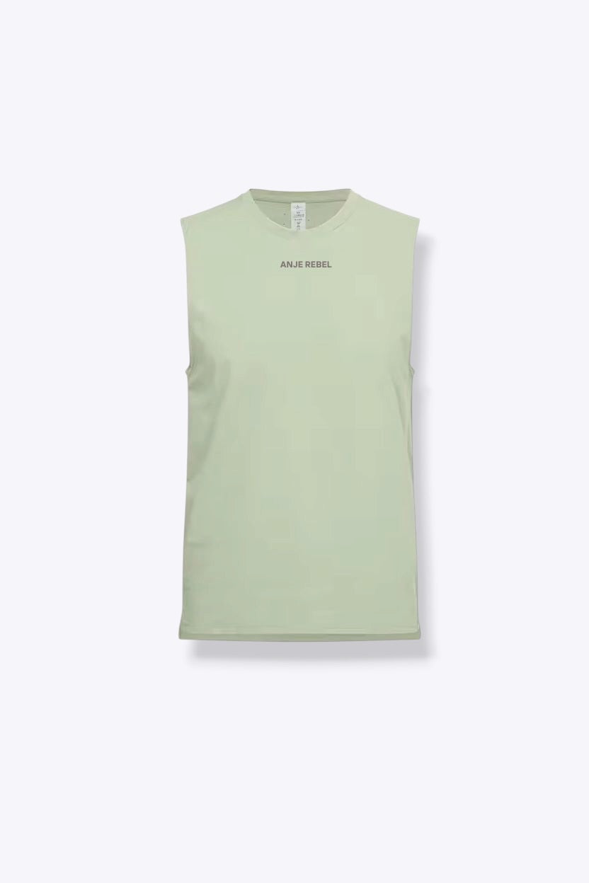 Lightweight Organic Cotton Gym Vest ANJE REBEL