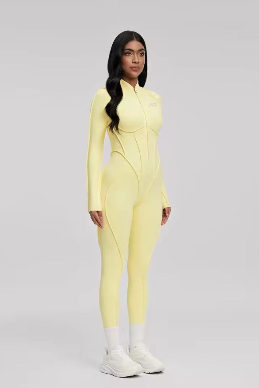 Ski Inspired Zip-Up Full Jumpsuit - ANJE REBEL