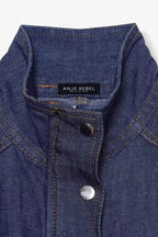 Nautical Buttoned Up High Collar Vest ANJE REBEL