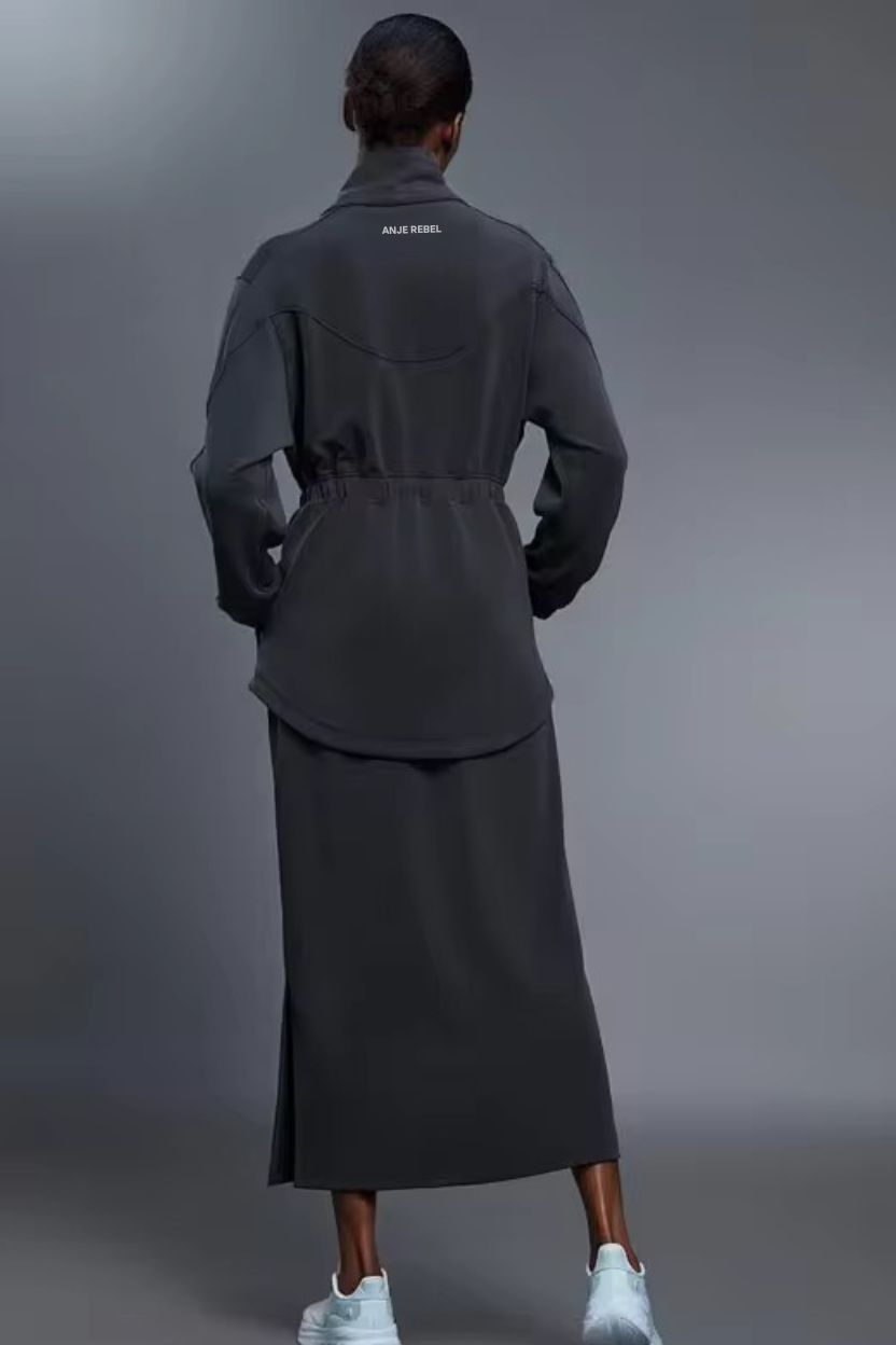 Luxury Long Active Trench Coat ANJE REBEL