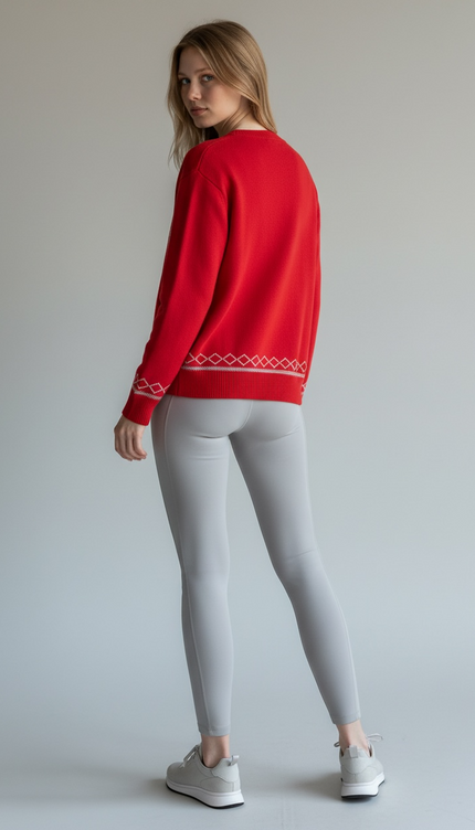 Horse Emblem Limited Edition Red Sweater