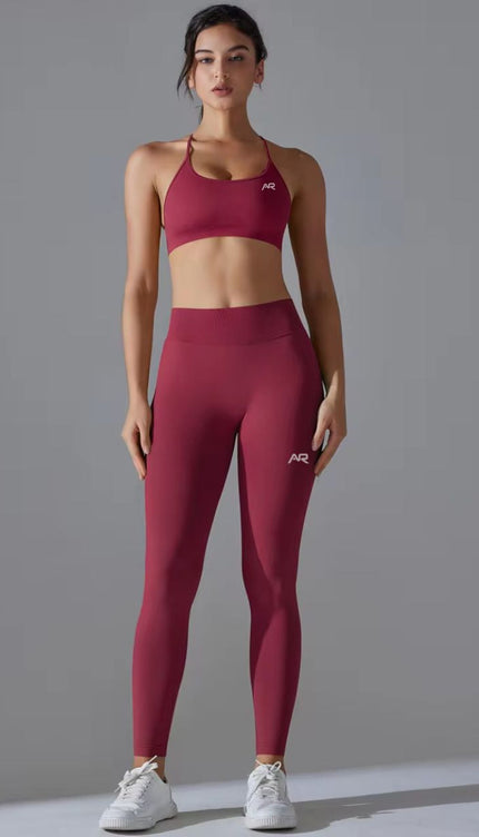 Competition Supportive Sports Bra Leggings Set ANJE REBEL