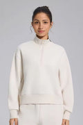 High Collared Half-Zip Sweater ANJE REBEL