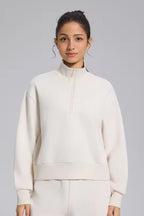 High Collared Half-Zip Sweater ANJE REBEL