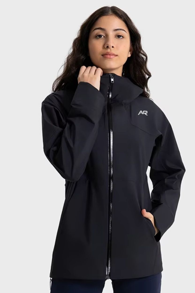 Travel Hardshell Full Length Weather Proof Jacket Coat ANJE REBEL