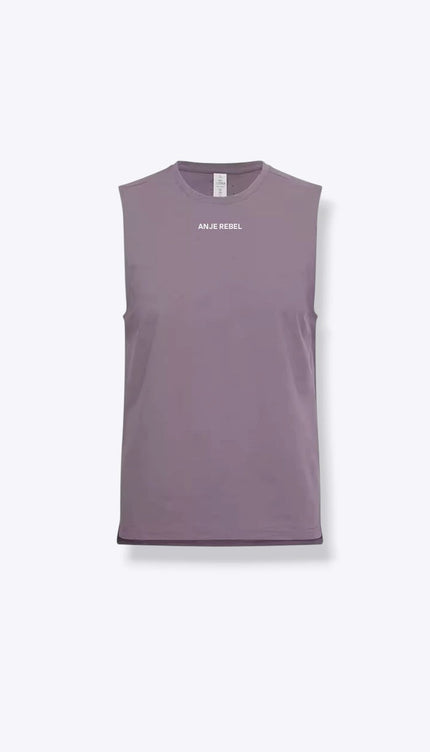 Lightweight Organic Cotton Gym Vest ANJE REBEL