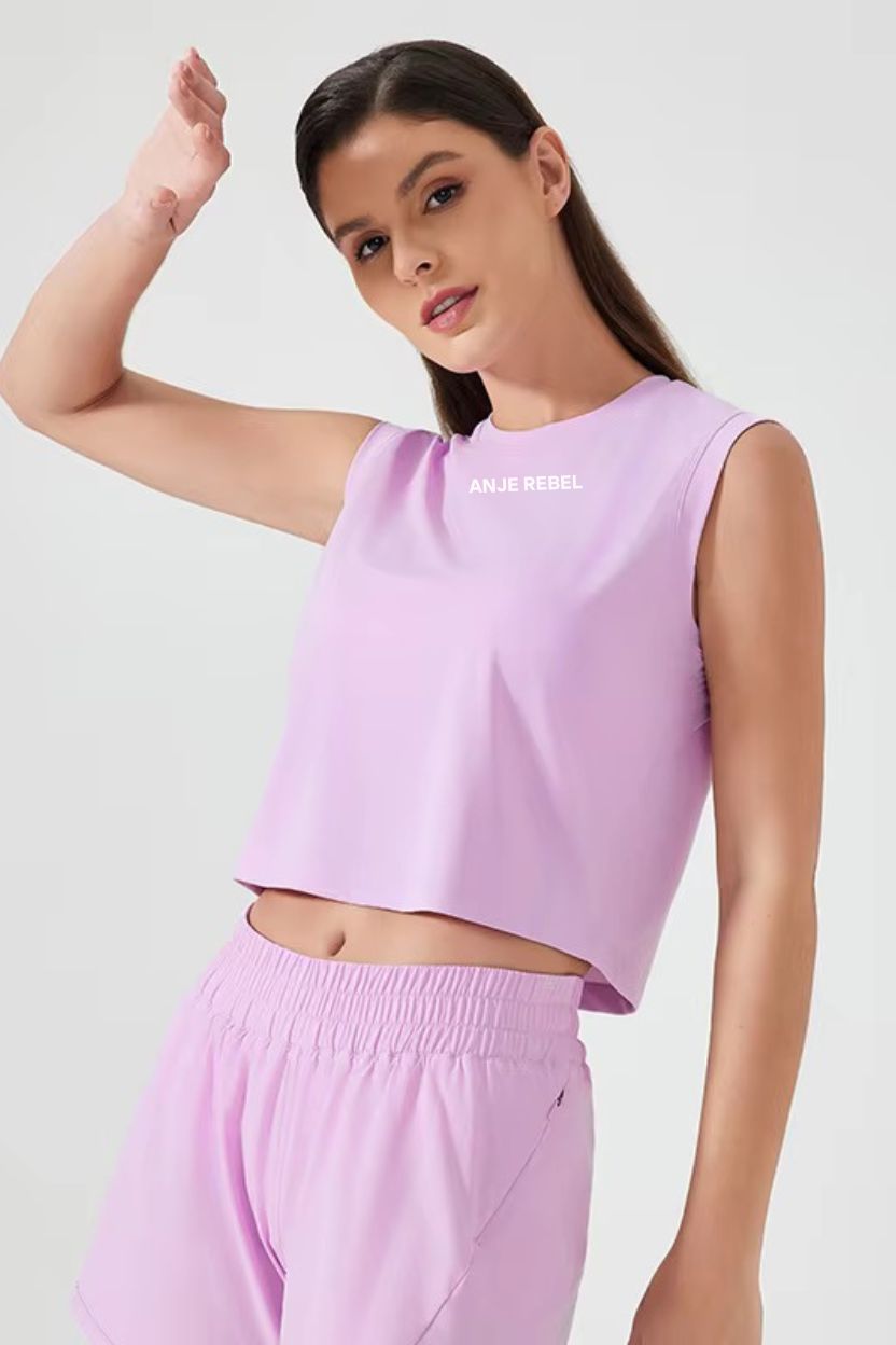 Cool-Touch Loose Fit Cropped Tank Top ANJE REBEL