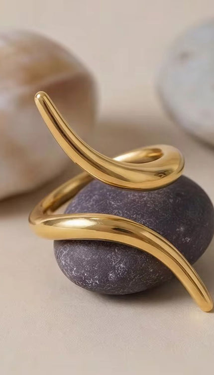 Singular Spiral Handmade Ring ANJE REBEL