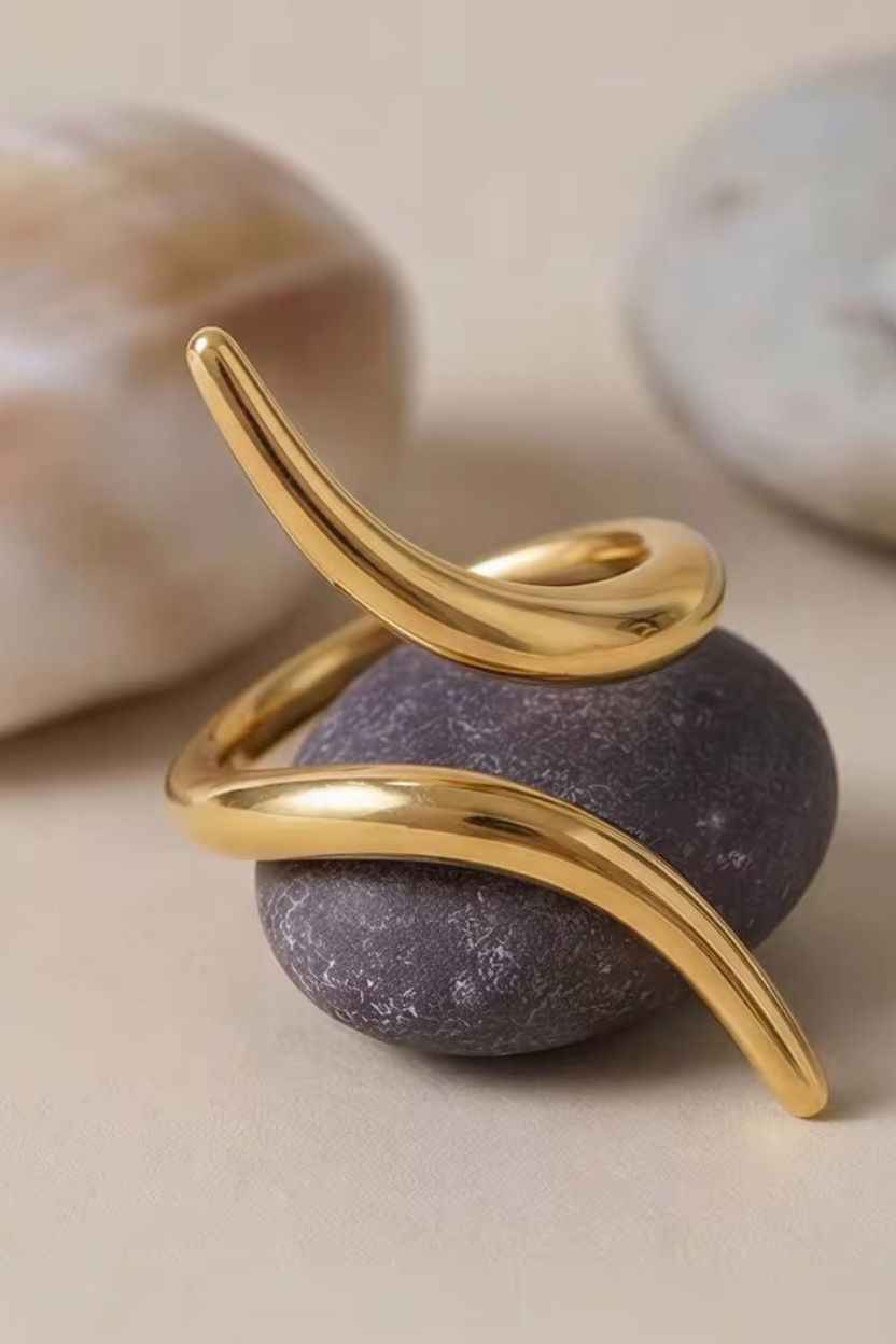 Singular Spiral Handmade Ring