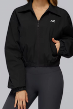 Open-Collar Sports Zip Up Jacket ANJE REBEL