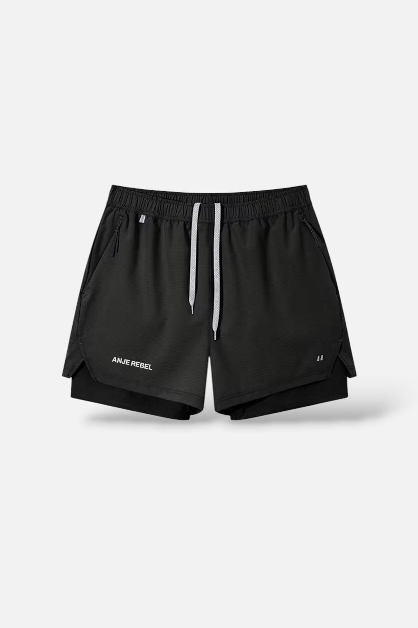 Breathable 2-in-1 Active Shorts ANJE REBEL