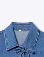 Kimono Front Sash Denim Jacket ANJE REBEL
