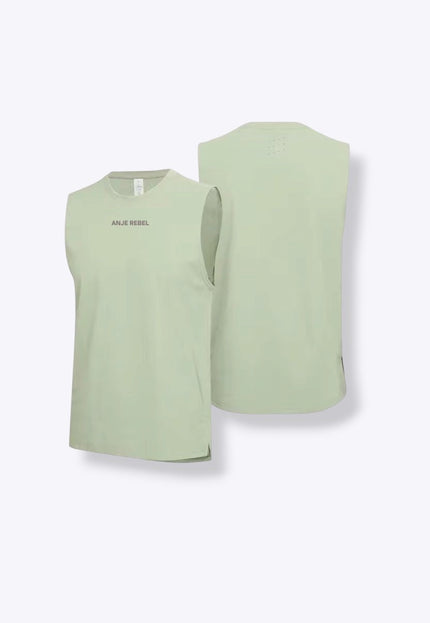 Lightweight Organic Cotton Gym Vest ANJE REBEL