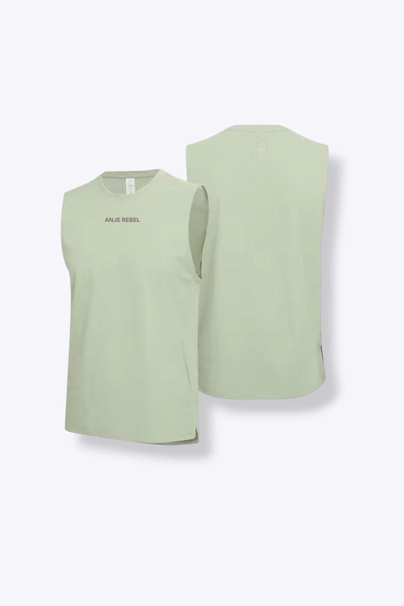 Lightweight Organic Cotton Gym Vest ANJE REBEL