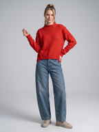 Raw Edge Lightweight Long Sleeves Sweater ANJE REBEL