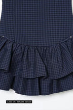 London Plaids Frilly Mini Dress ANJE REBEL